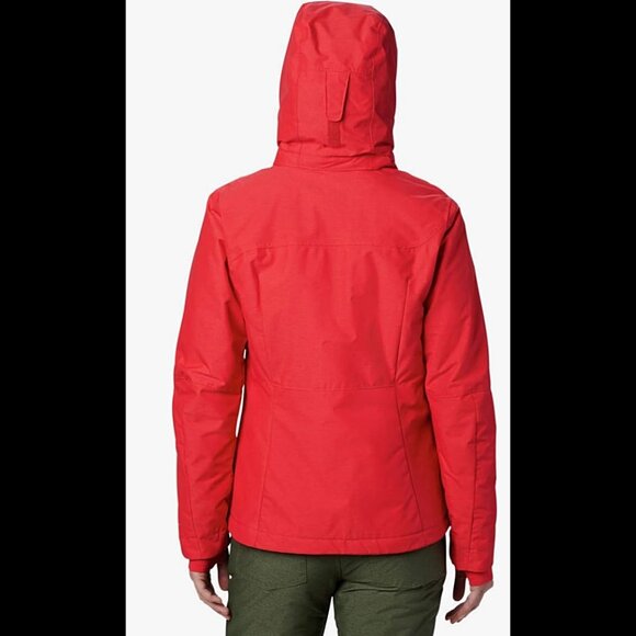Columbia Women's Alpine Action Omni-Heat Hooded Jacket Size S, "Red Lilly" - Picture 3 of 9